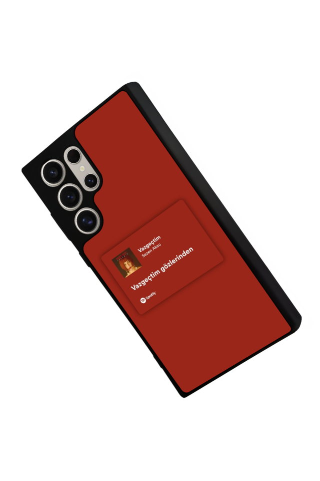 Samsung Galaxy S22 Ultra Uyumlu Sarki Sozleri Tasarımlı Glossy Premium Kılıf