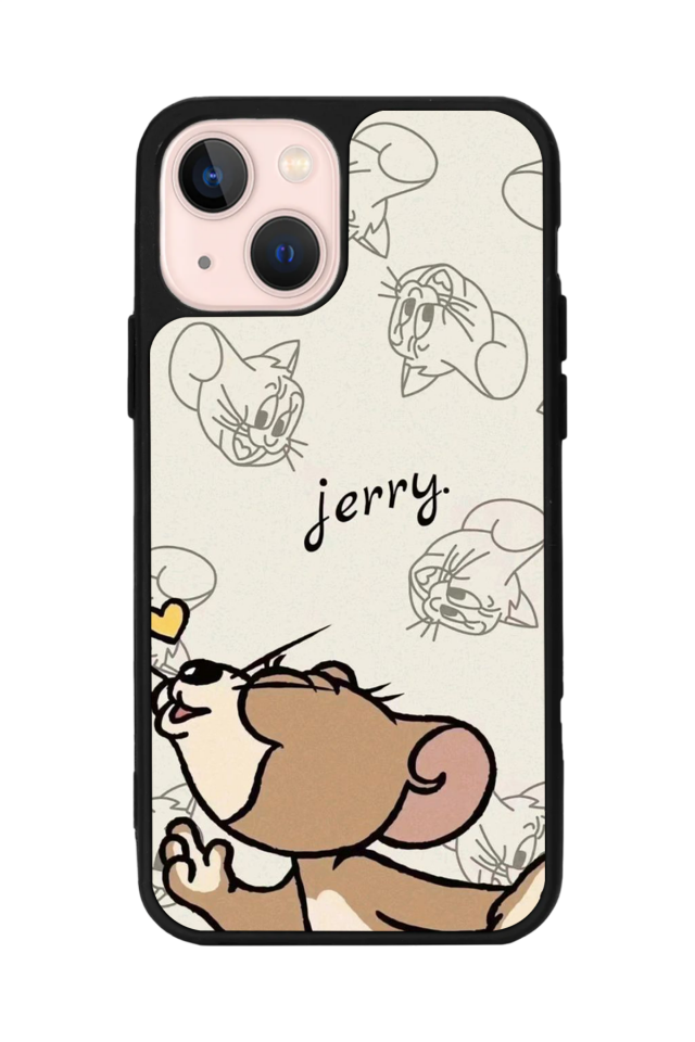 iPhone 15 Uyumlu Tom And Jerry Tasarımlı Glossy Premium Kılıf