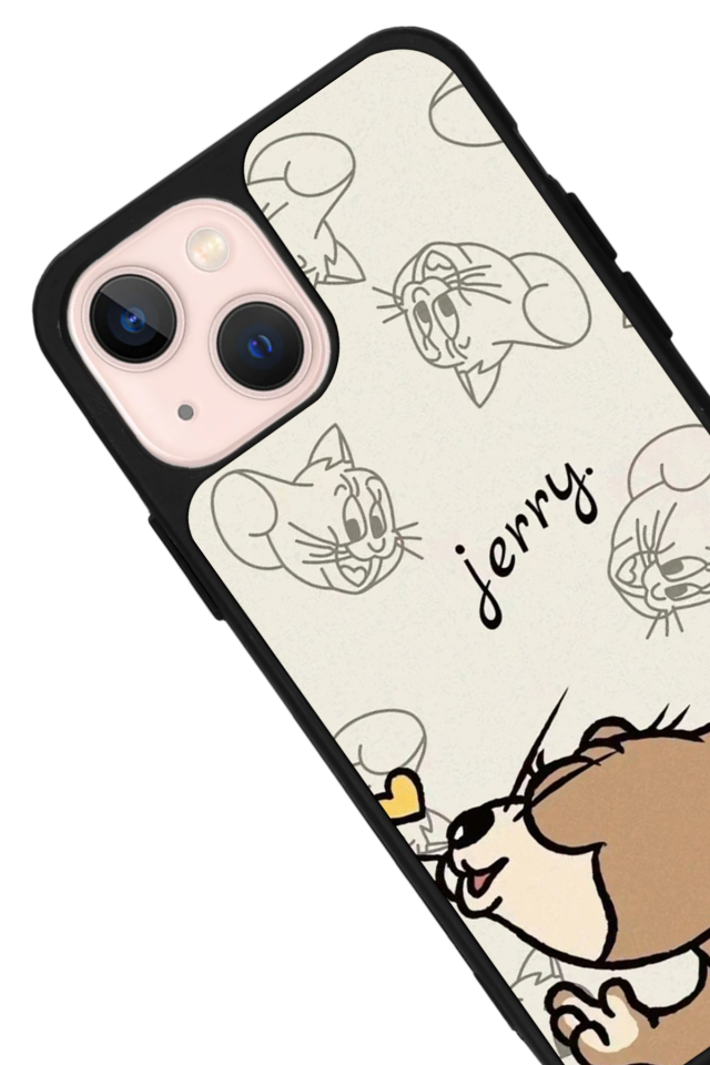iPhone 15 Uyumlu Tom And Jerry Tasarımlı Glossy Premium Kılıf
