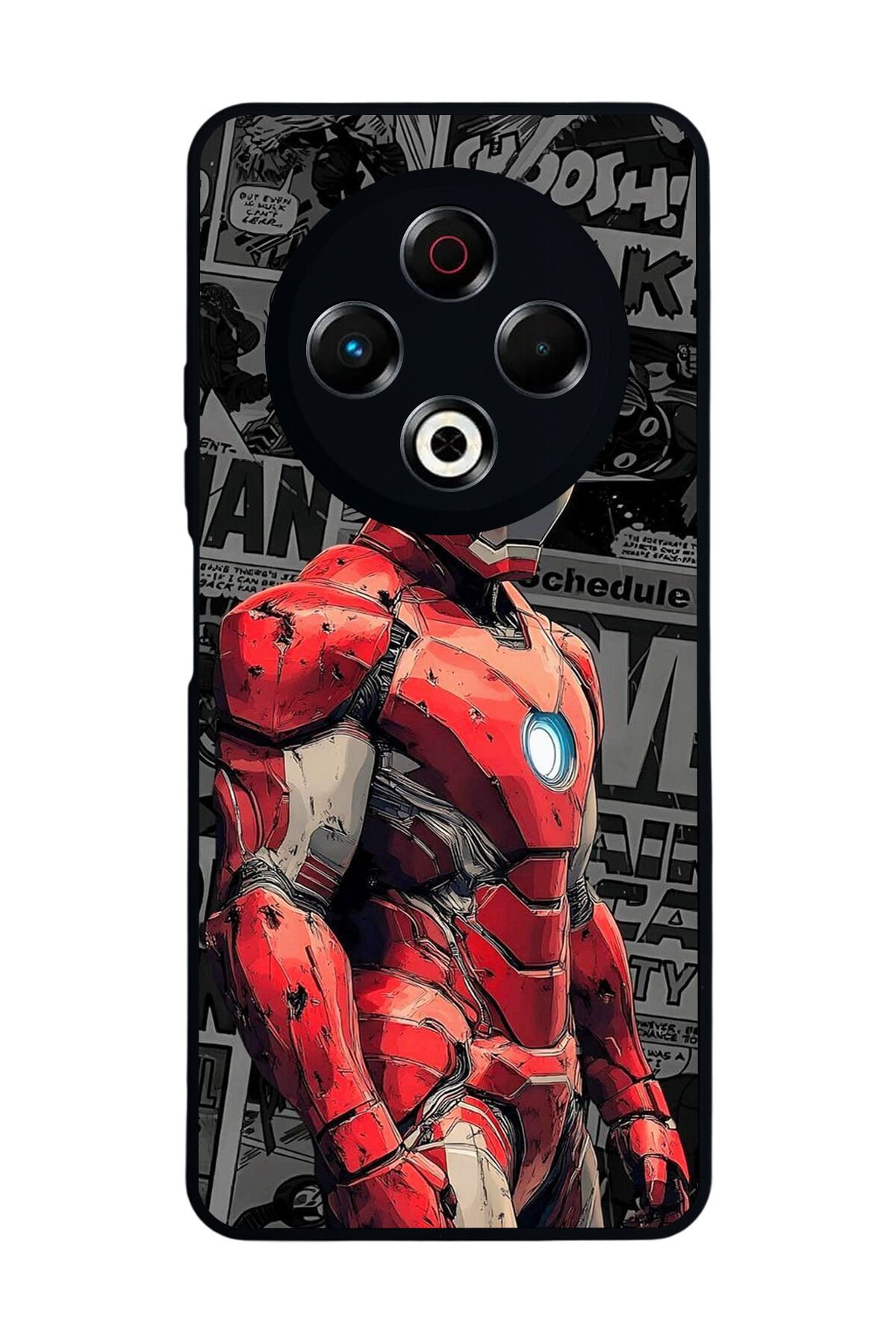Tecno Spark 30 Uyumlu Iron Man ( Demir Adam ) Tasarımlı Glossy Premium Kılıf