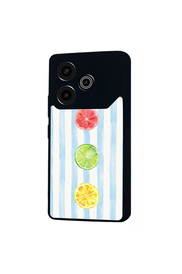 Tecno Pova 6 Uyumlu Limon Tasarımlı Glossy Premium Kılıf