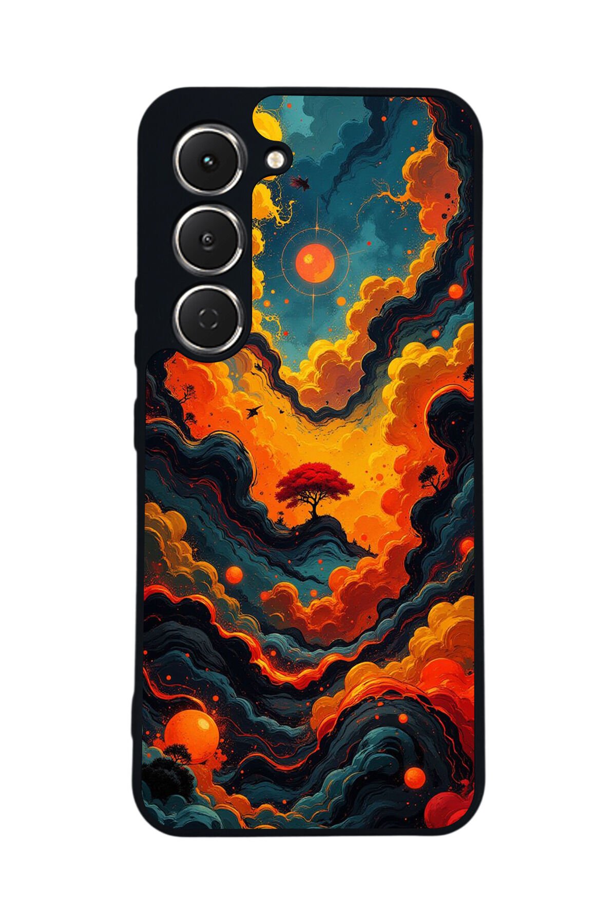 Tecno Spark 40 Pro Uyumlu Abstract Tasarımlı Glossy Premium Kılıf