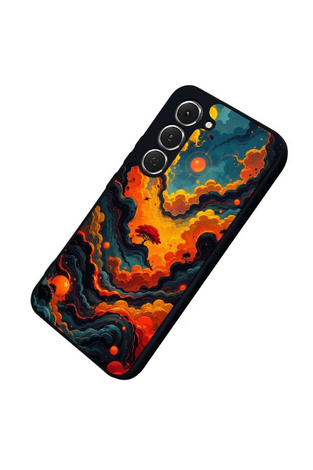 Tecno Spark 40 Pro Uyumlu Abstract Tasarımlı Glossy Premium Kılıf