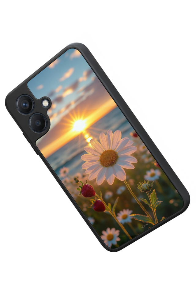 Samsung Galaxy A07 Uyumlu Cicek Tasarımlı Glossy Premium Kılıf