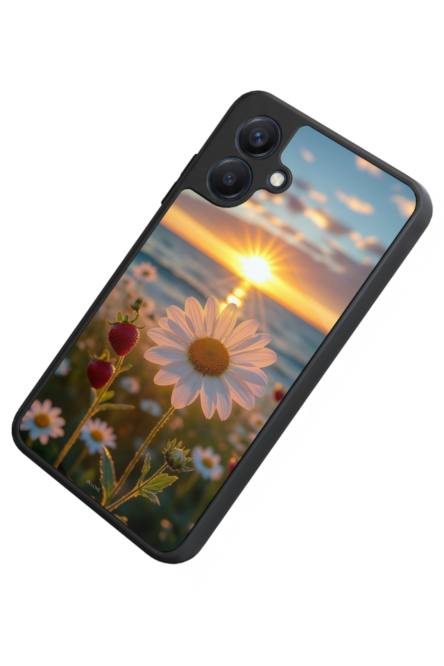 Samsung Galaxy A07 Uyumlu Cicek Tasarımlı Glossy Premium Kılıf