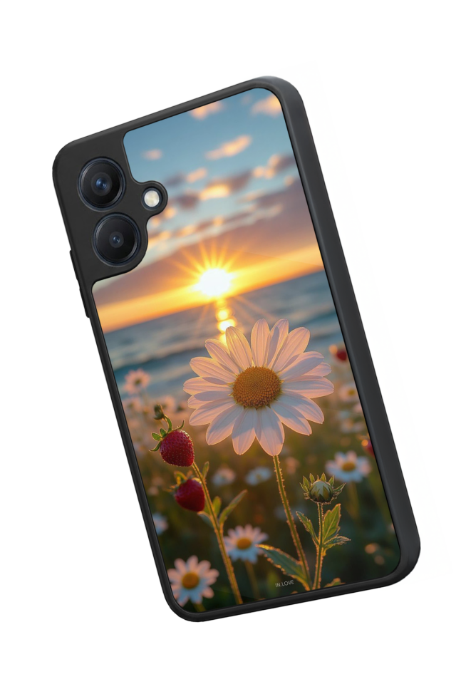 Samsung Galaxy A07 Uyumlu Cicek Tasarımlı Glossy Premium Kılıf