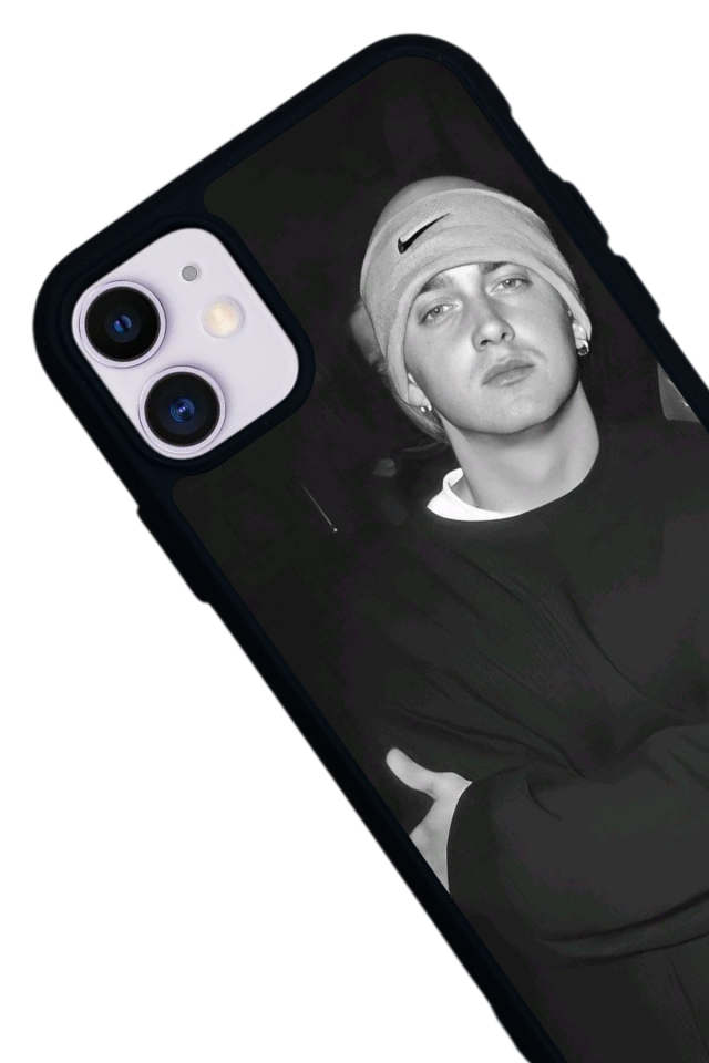 iPhone 11 Uyumlu Eminem Tasarımlı Glossy Premium Kılıf
