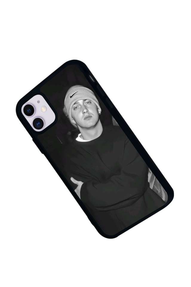 iPhone 11 Uyumlu Eminem Tasarımlı Glossy Premium Kılıf