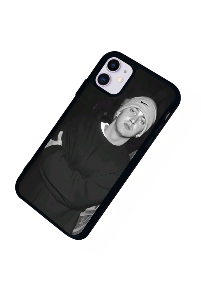 iPhone 11 Uyumlu Eminem Tasarımlı Glossy Premium Kılıf