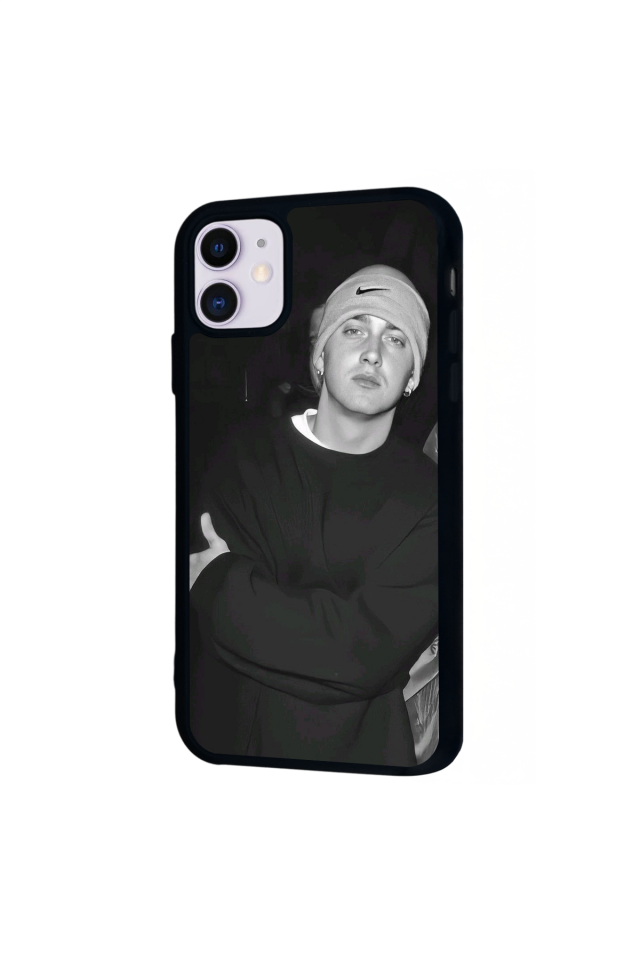 iPhone 11 Uyumlu Eminem Tasarımlı Glossy Premium Kılıf