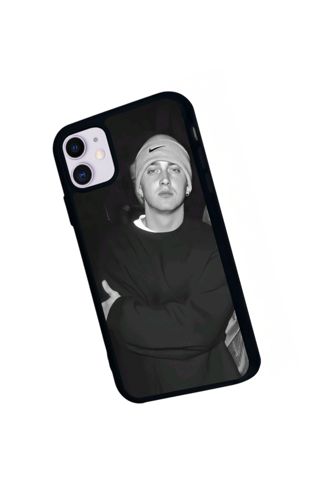 iPhone 11 Uyumlu Eminem Tasarımlı Glossy Premium Kılıf