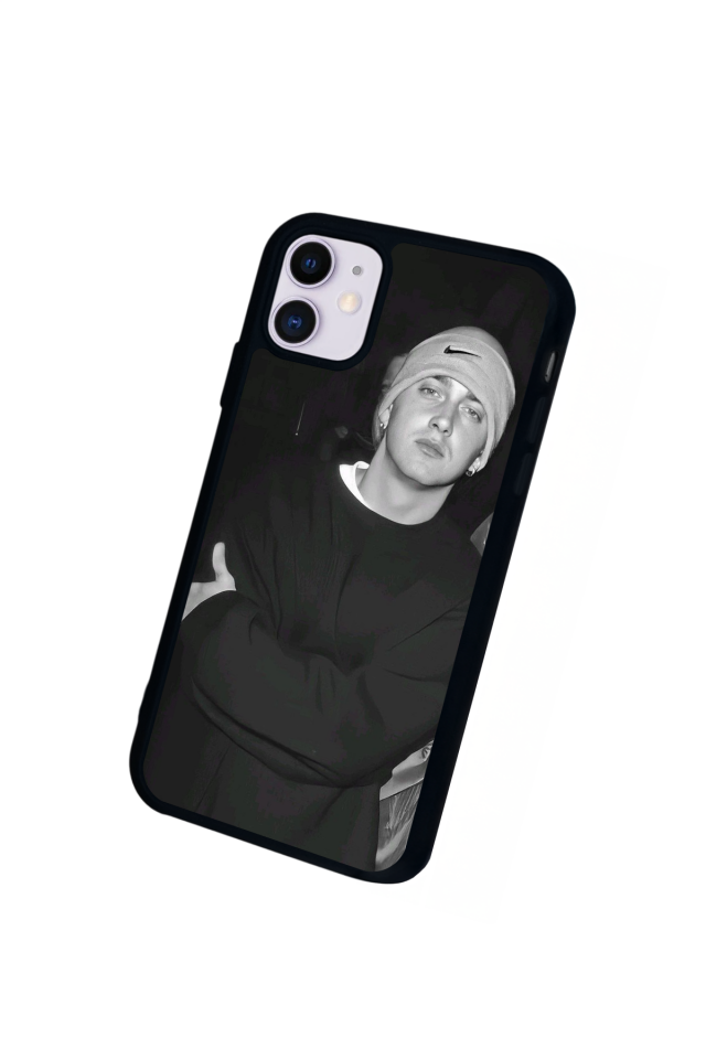 iPhone 11 Uyumlu Eminem Tasarımlı Glossy Premium Kılıf