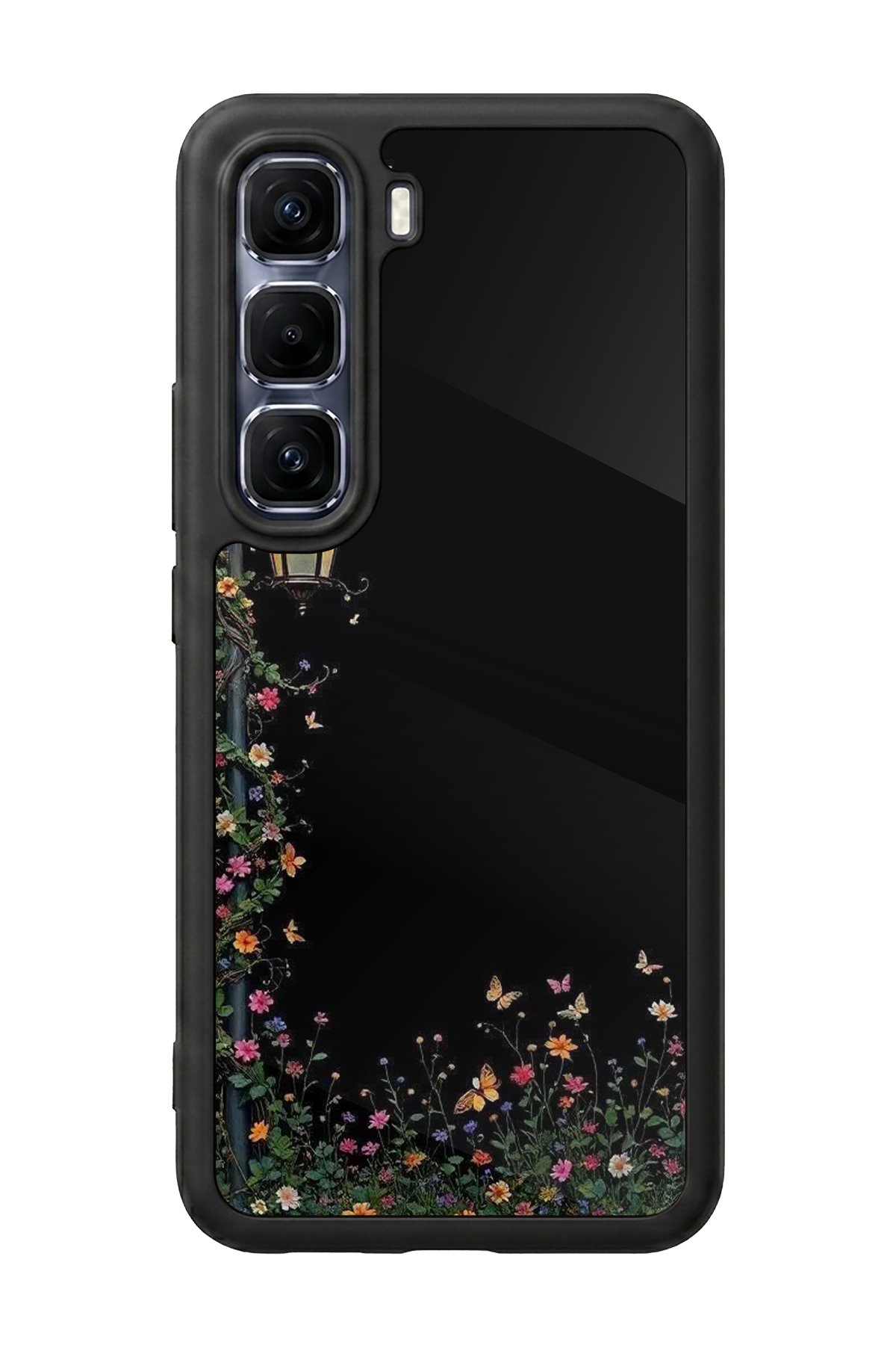 Infinix Hot 60 Pro Plus Uyumlu Floral Tasarımlı Glossy Premium Kılıf