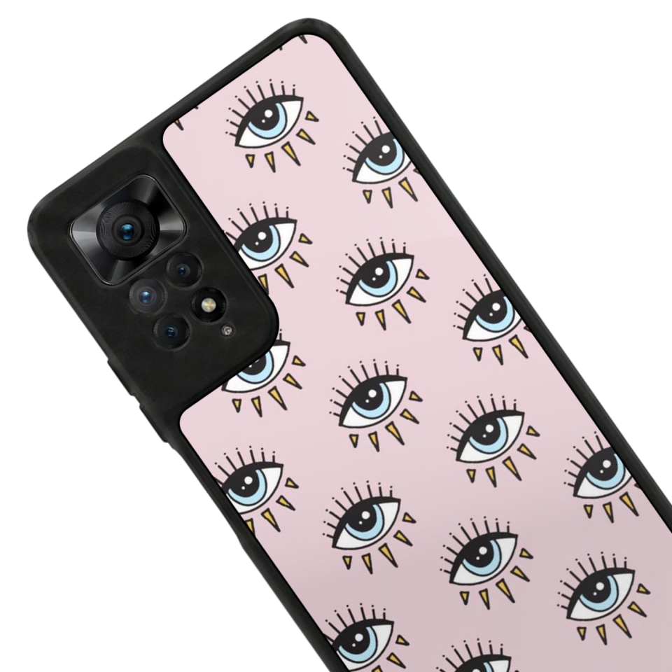 Xiaomi Redmi Note 11 Pro Uyumlu Göz Tasarımlı Glossy Premium Kılıf
