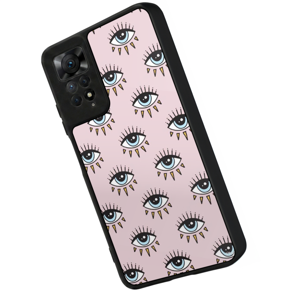 Xiaomi Redmi Note 11 Pro Uyumlu Göz Tasarımlı Glossy Premium Kılıf