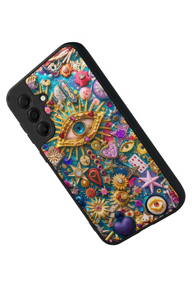 Samsung Galaxy A17 Uyumlu Göz Tasarımlı Glossy Premium Kılıf