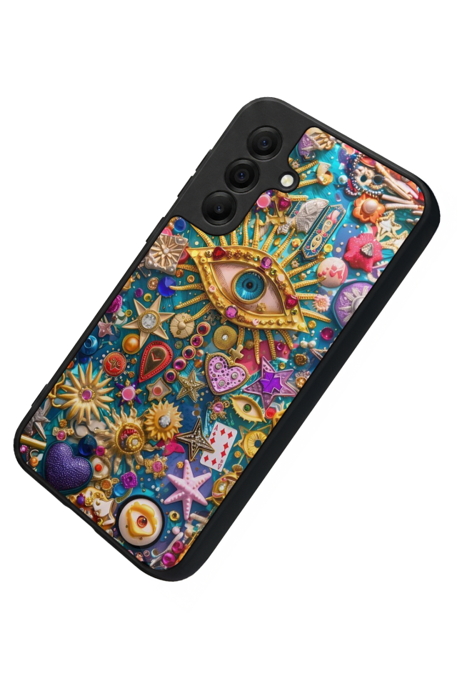 Samsung Galaxy A17 Uyumlu Göz Tasarımlı Glossy Premium Kılıf