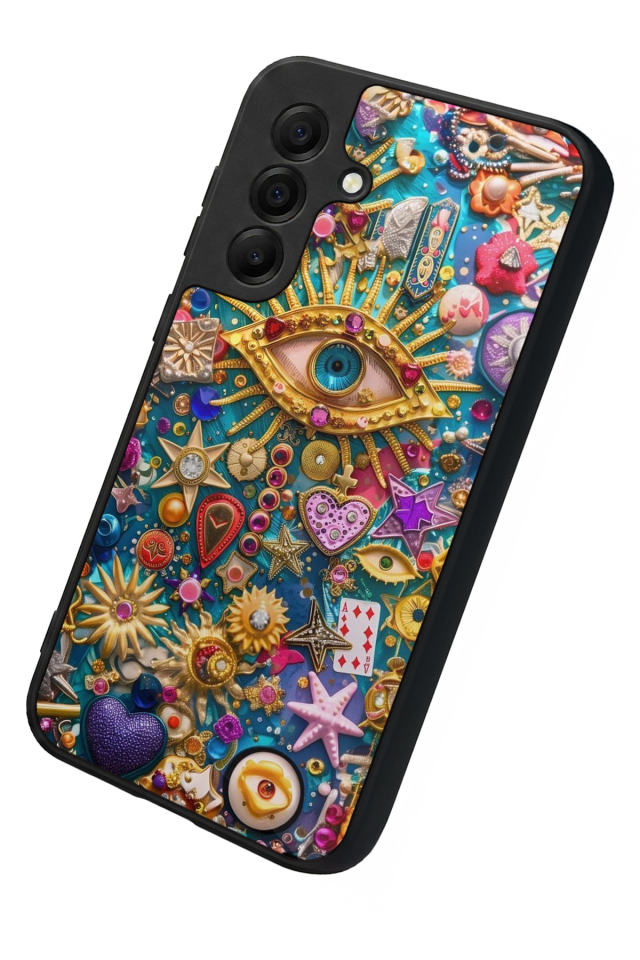 Samsung Galaxy A17 Uyumlu Göz Tasarımlı Glossy Premium Kılıf