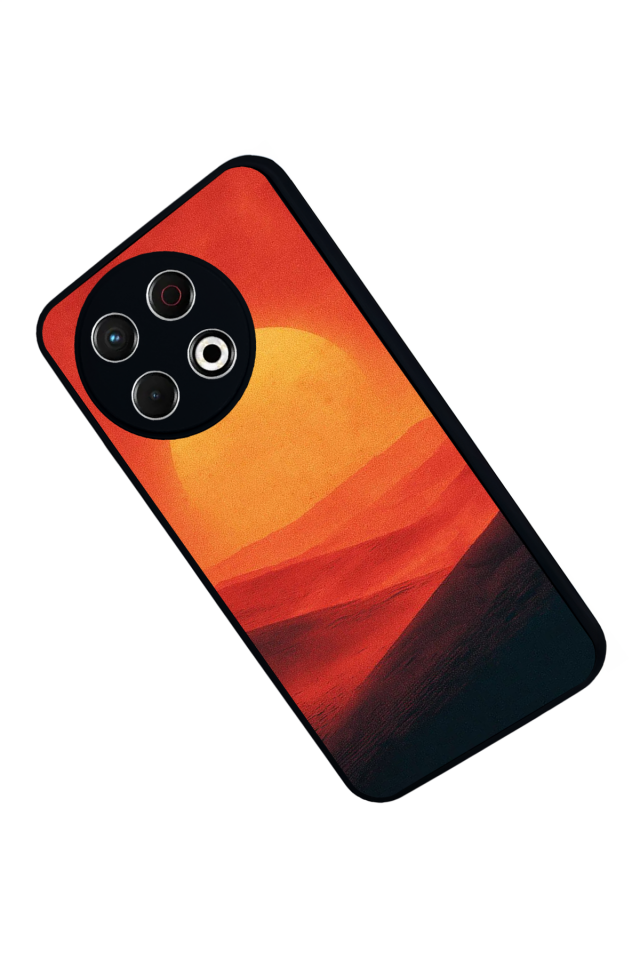 Tecno Spark 30 Pro Uyumlu Güneş Tasarımlı Glossy Premium Kılıf