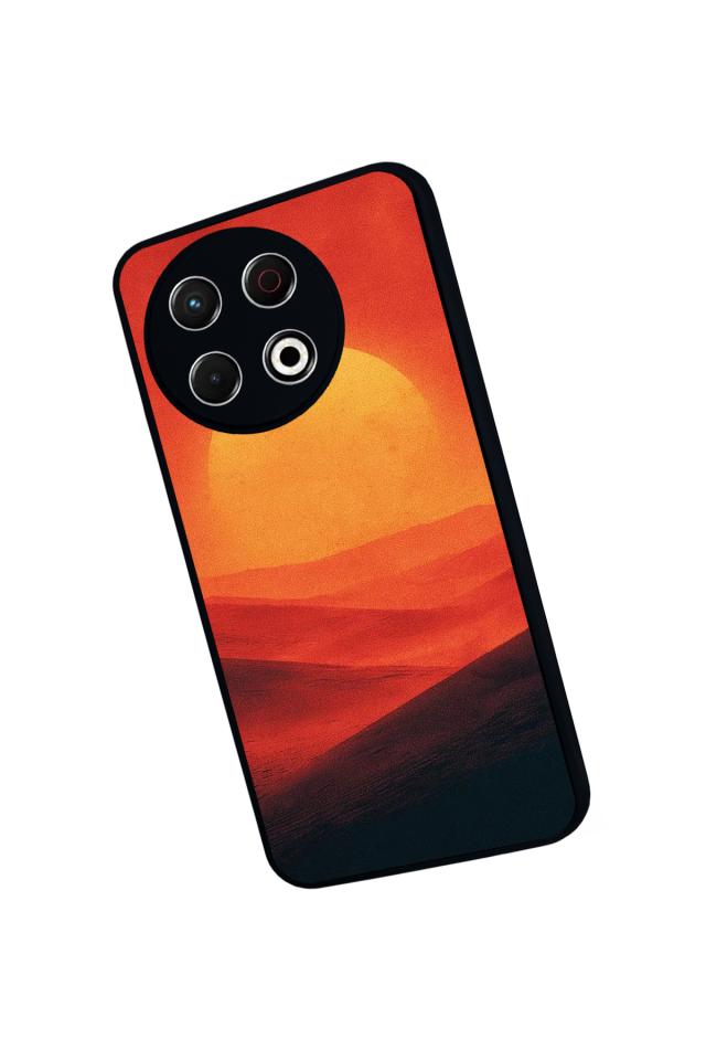 Tecno Spark 30 Pro Uyumlu Güneş Tasarımlı Glossy Premium Kılıf