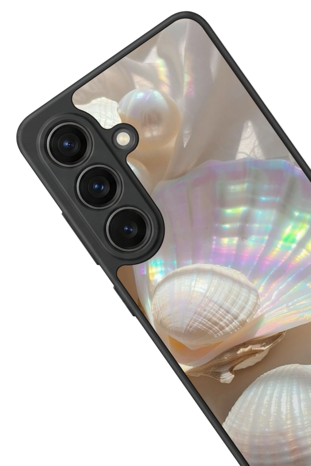Samsung Galaxy S26 Uyumlu  İnci Tasarımlı Glossy Premium Kılıf