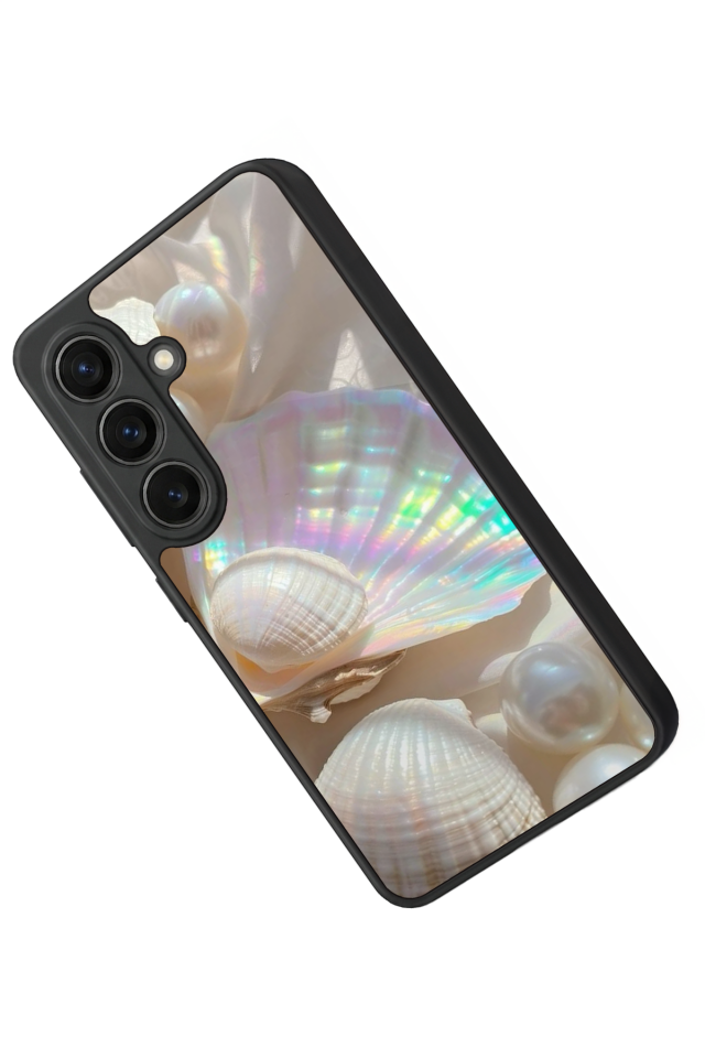 Samsung Galaxy S26 Uyumlu  İnci Tasarımlı Glossy Premium Kılıf