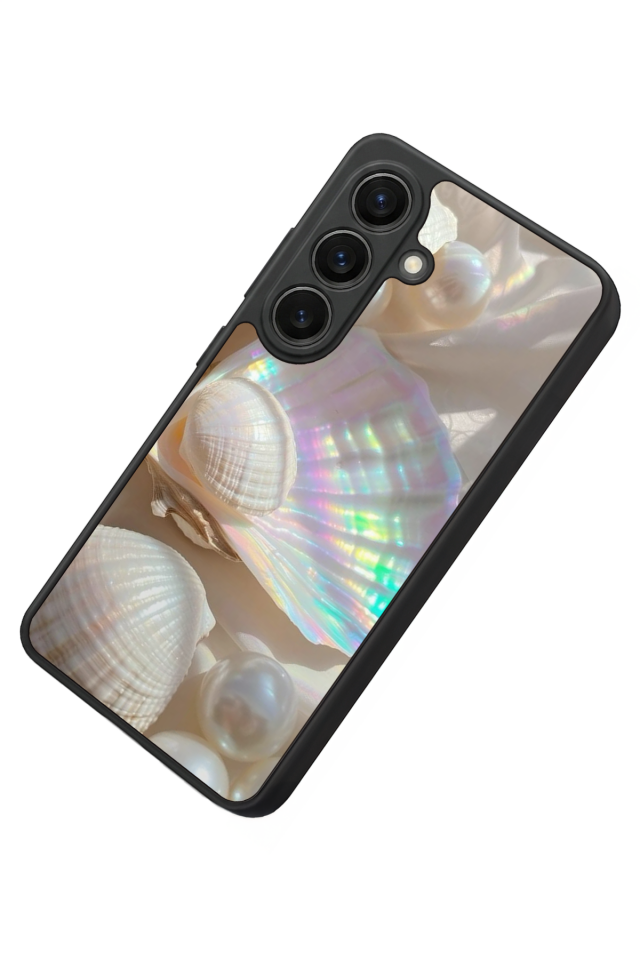 Samsung Galaxy S26 Uyumlu  İnci Tasarımlı Glossy Premium Kılıf