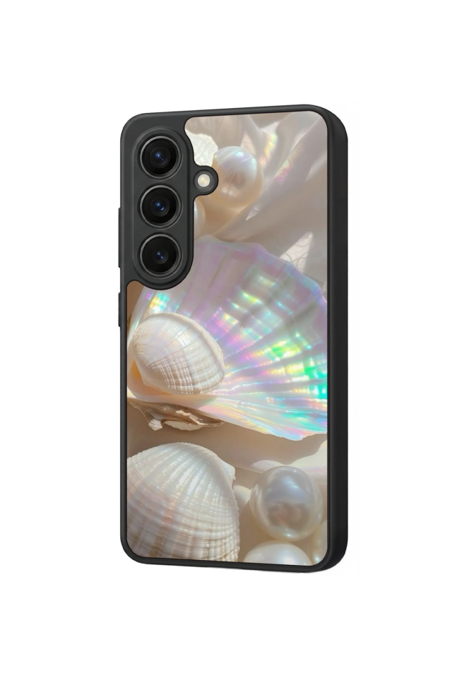 Samsung Galaxy S26 Uyumlu  İnci Tasarımlı Glossy Premium Kılıf
