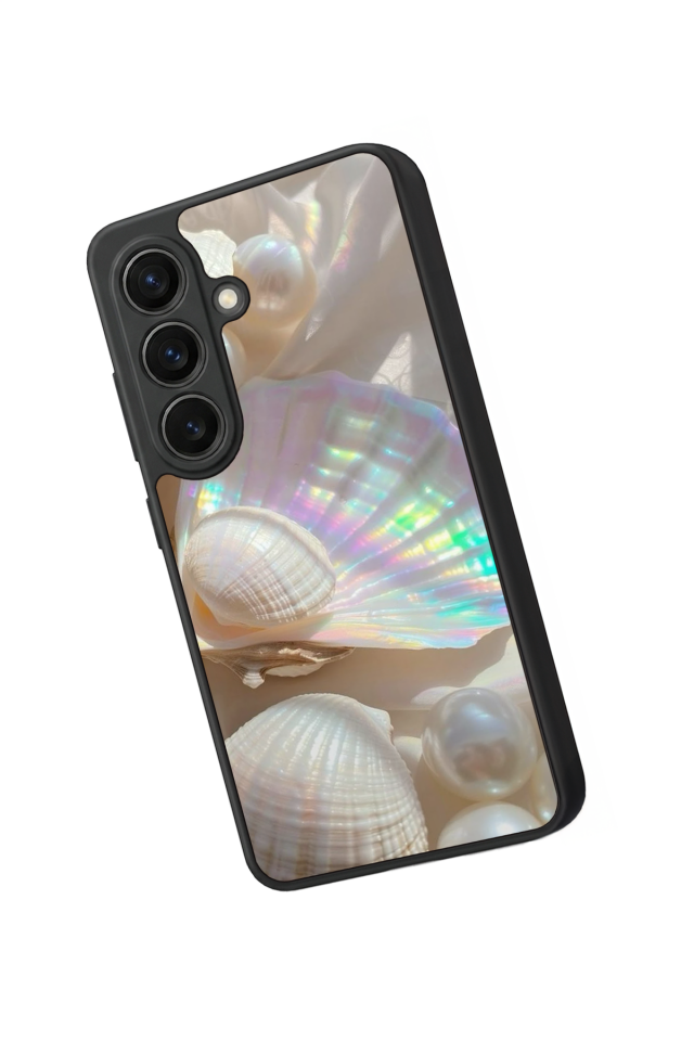 Samsung Galaxy S26 Uyumlu  İnci Tasarımlı Glossy Premium Kılıf