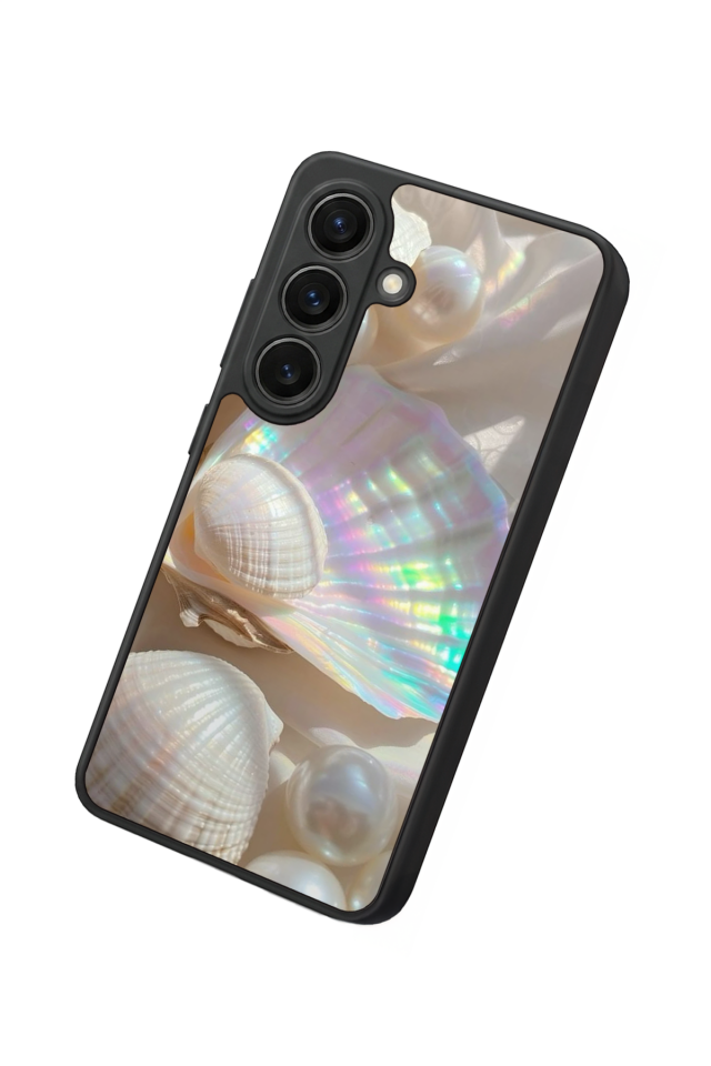 Samsung Galaxy S26 Uyumlu  İnci Tasarımlı Glossy Premium Kılıf