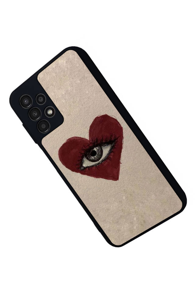 Samsung Galaxy A23 Uyumlu Kalp Love Tasarımlı Glossy Premium Kılıf