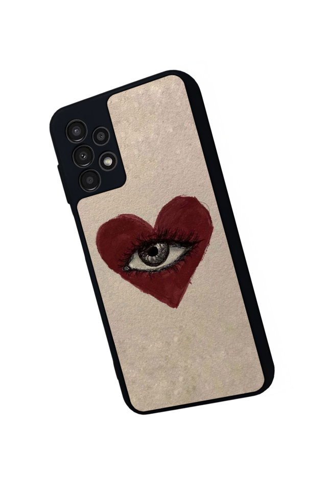 Samsung Galaxy A23 Uyumlu Kalp Love Tasarımlı Glossy Premium Kılıf