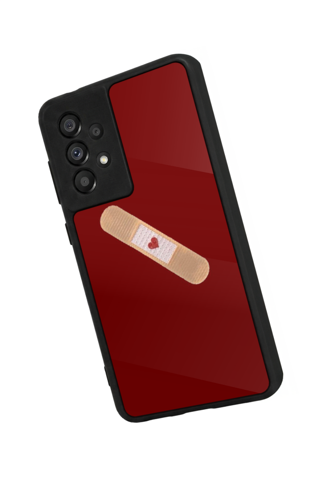 Samsung Galaxy A73 Uyumlu Kalp Love Tasarımlı Glossy Premium Kılıf