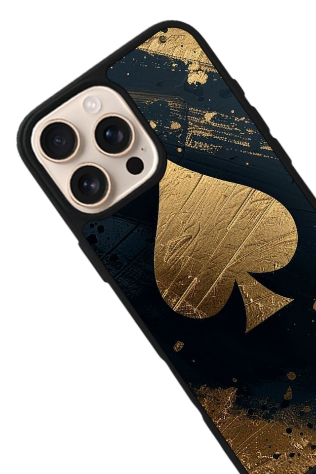 iPhone 15 Pro Uyumlu Kart Tasarımlı Glossy Premium Kılıf
