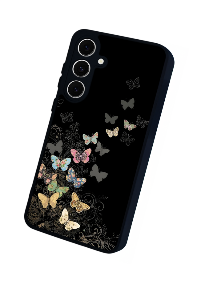 Samsung Galaxy S24 FE Uyumlu Kelebek Tasarımlı Glossy Premium Kılıf