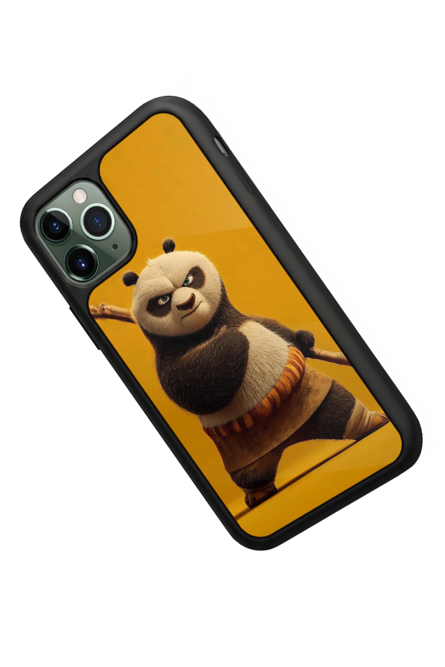 iPhone 11 Pro Uyumlu Kung Fu Panda Tasarımlı Glossy Premium Kılıf