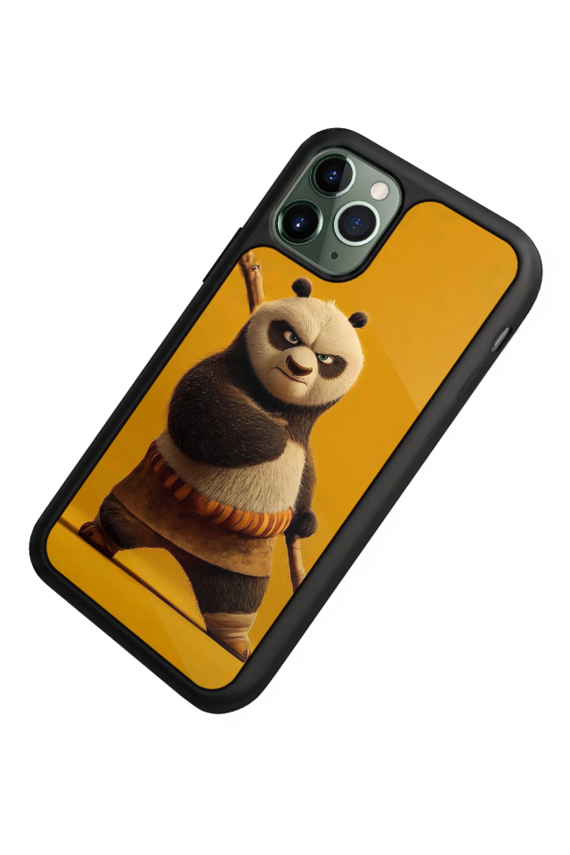 iPhone 11 Pro Uyumlu Kung Fu Panda Tasarımlı Glossy Premium Kılıf