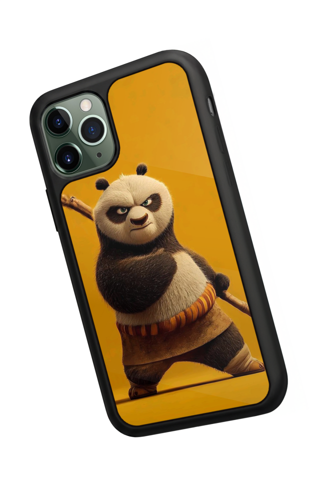 iPhone 11 Pro Uyumlu Kung Fu Panda Tasarımlı Glossy Premium Kılıf