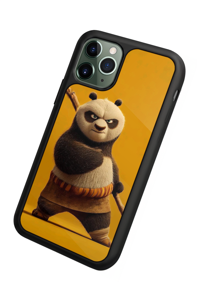 iPhone 11 Pro Uyumlu Kung Fu Panda Tasarımlı Glossy Premium Kılıf