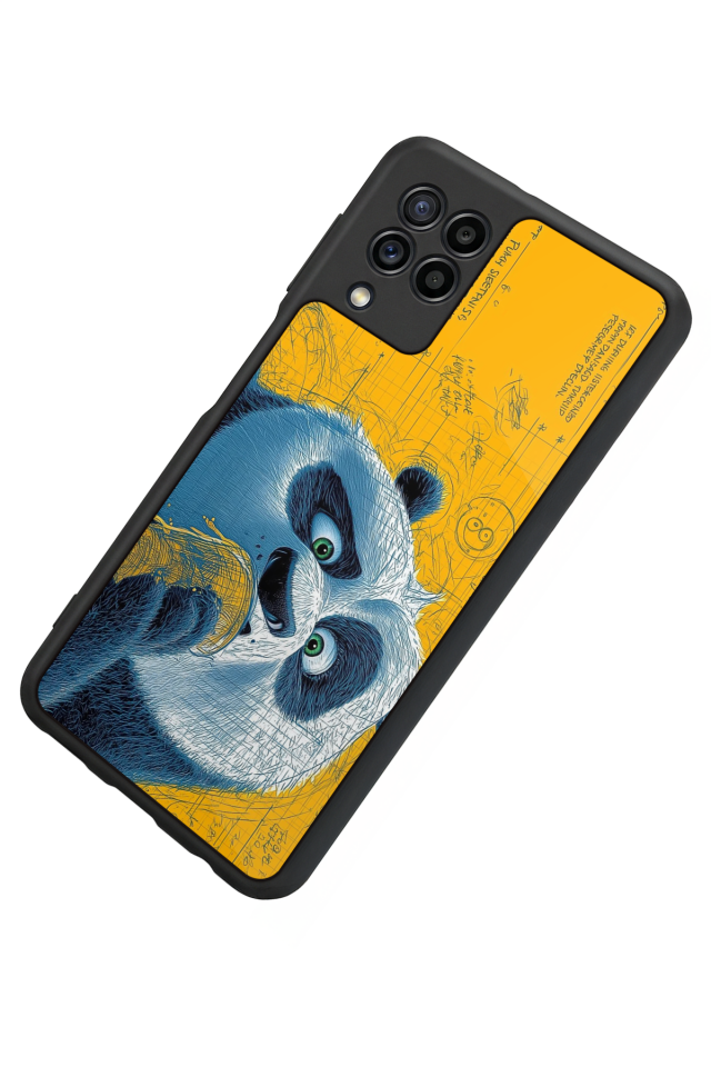 Samsung Galaxy M22 Uyumlu Kung Fu Panda Tasarımlı Glossy Premium Kılıf