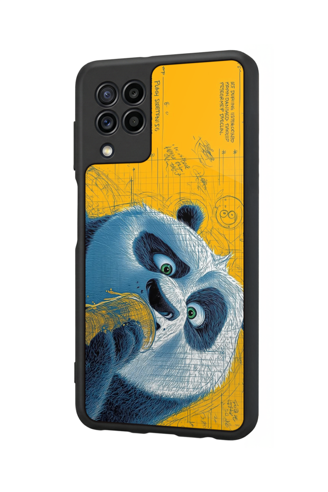 Samsung Galaxy M22 Uyumlu Kung Fu Panda Tasarımlı Glossy Premium Kılıf