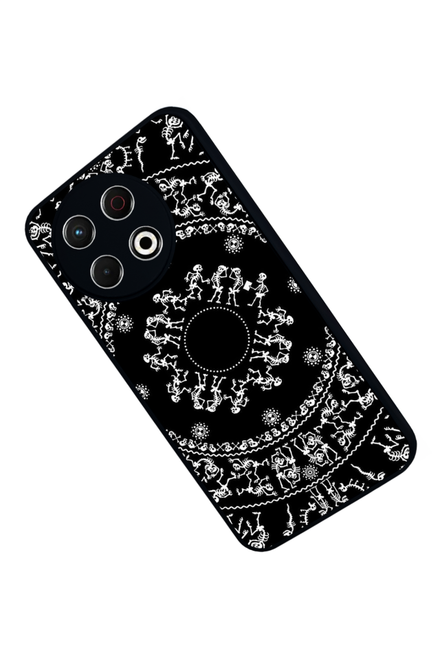 Tecno Spark 30 Pro Uyumlu Mandala Tasarımlı Glossy Premium Kılıf