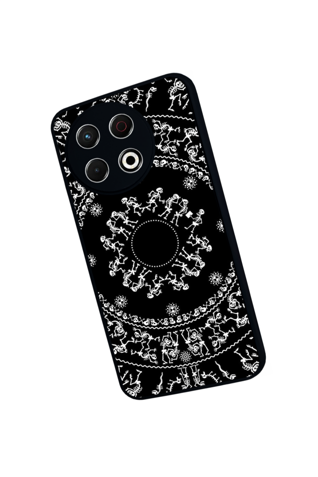 Tecno Spark 30 Pro Uyumlu Mandala Tasarımlı Glossy Premium Kılıf