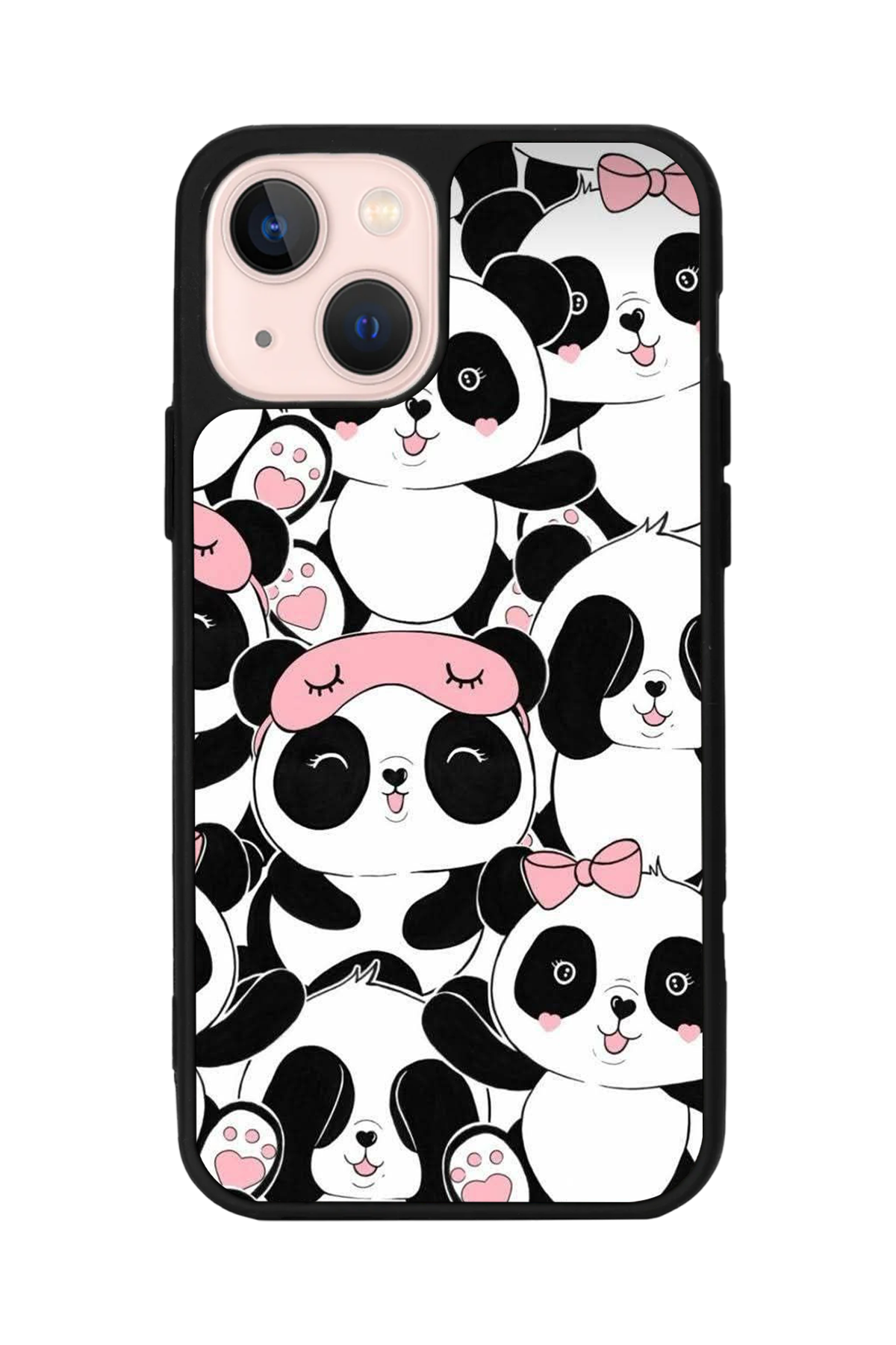 iPhone 15 Plus Uyumlu Panda Tasarımlı Glossy Premium Kılıf