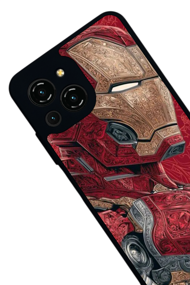 Reeder S23 Pro Max Uyumlu  Iron Man ( Demir Adam ) Tasarımlı Glossy Premium Kılıf