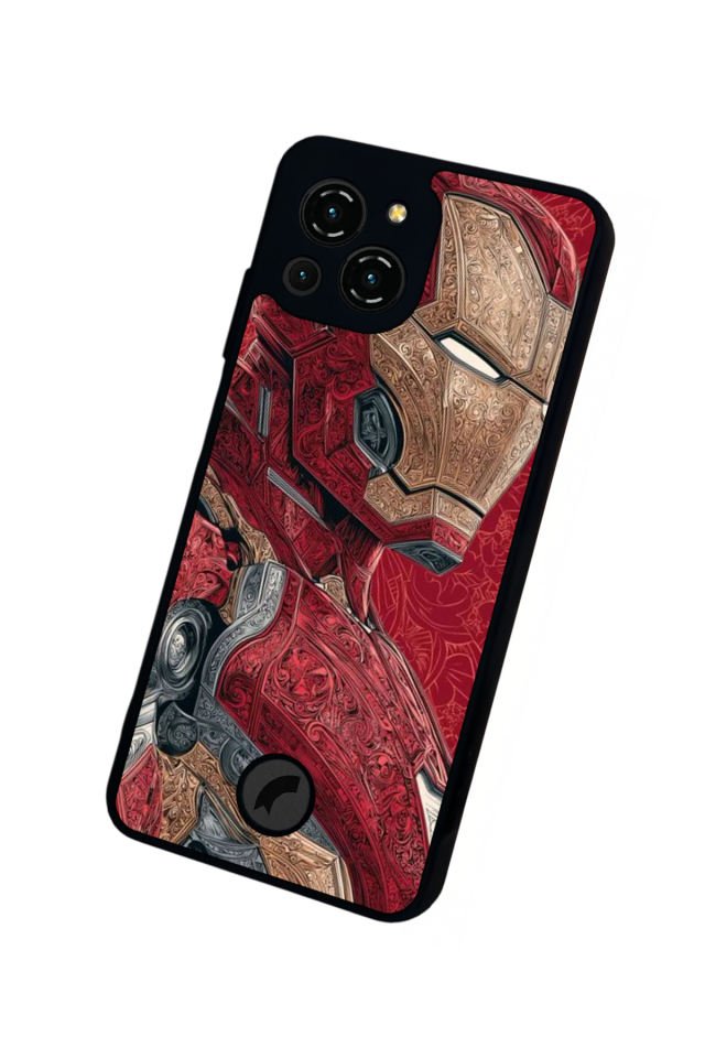 Reeder S23 Pro Max Uyumlu  Iron Man ( Demir Adam ) Tasarımlı Glossy Premium Kılıf