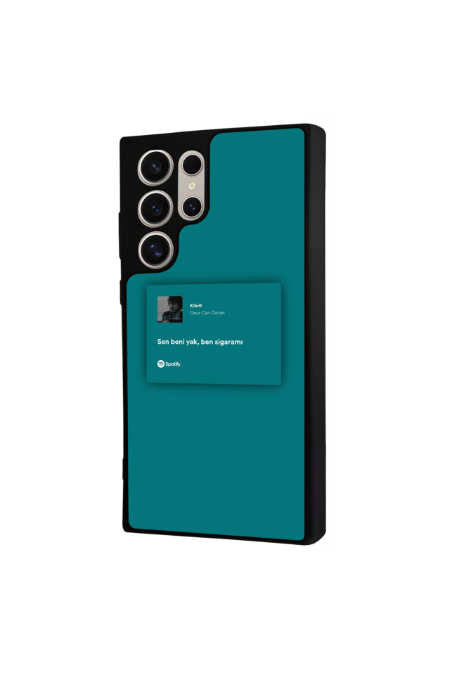 Samsung Galaxy S22 Ultra Uyumlu Sarki Sozleri Tasarımlı Glossy Premium Kılıf