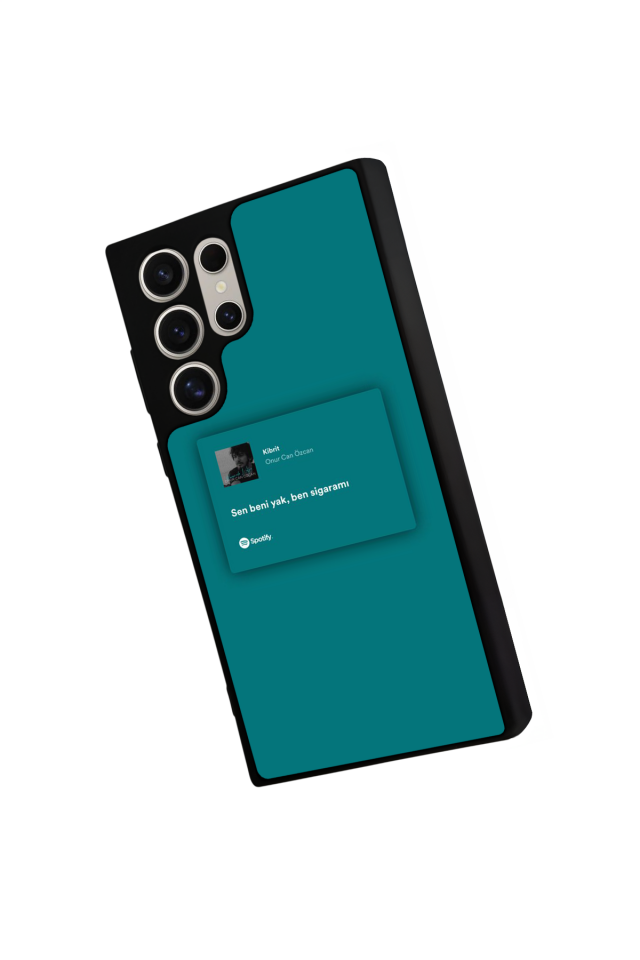 Samsung Galaxy S22 Ultra Uyumlu Sarki Sozleri Tasarımlı Glossy Premium Kılıf