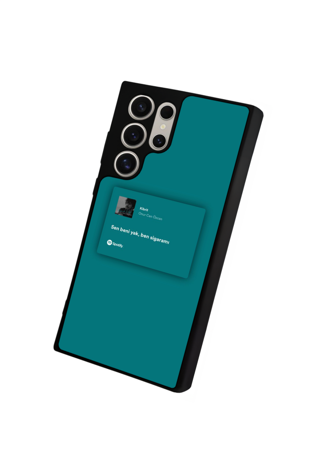 Samsung Galaxy S22 Ultra Uyumlu Sarki Sozleri Tasarımlı Glossy Premium Kılıf