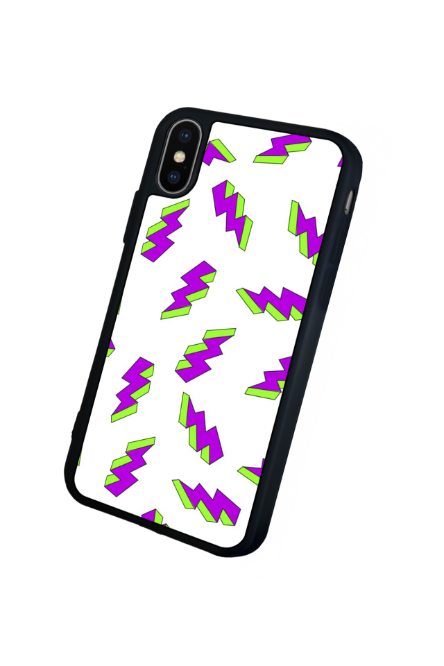 iPhone X/ XS Uyumlu Simsek Tasarımlı Glossy Premium Kılıf